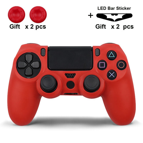 Soft Silicone Gel Rubber Case Cover For SONY Playstation 4 PS4 Controller Skin Protection Case For PS4 Pro Slim Gamepad Controle