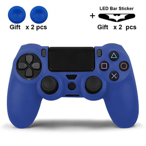 Soft Silicone Gel Rubber Case Cover For SONY Playstation 4 PS4 Controller Skin Protection Case For PS4 Pro Slim Gamepad Controle